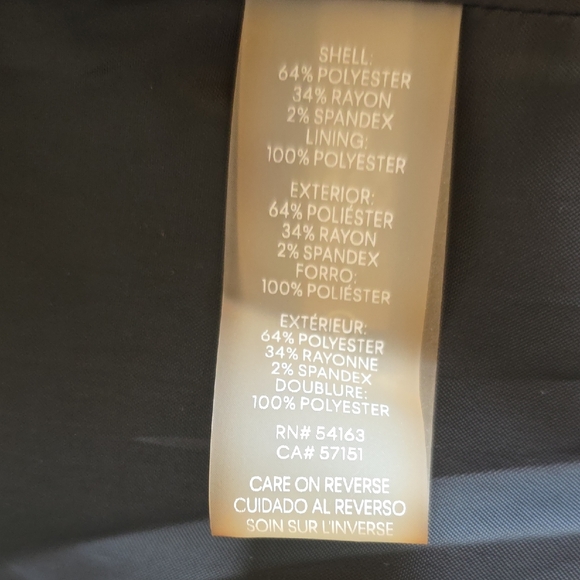 Calvin Klein Herringbone One-Button Blazer - Size 14 - Picture 8 of 10